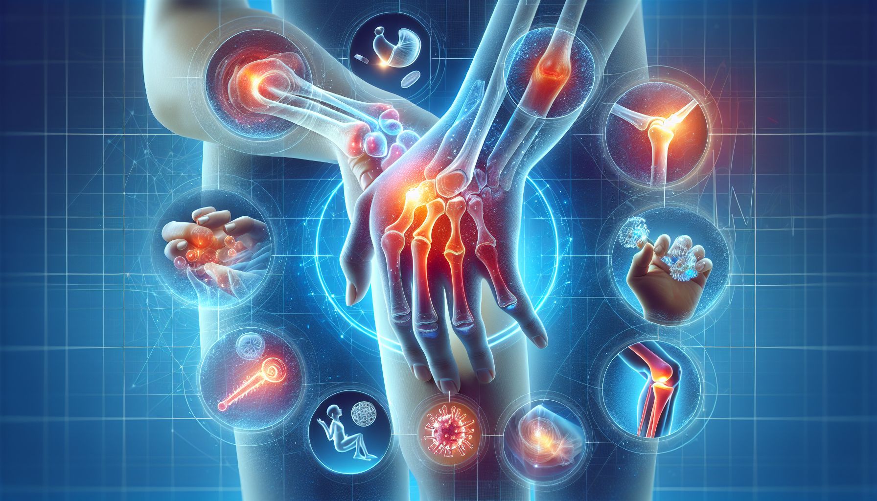 Image of a person experiencing joint pain associated with arthritis